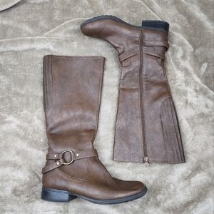 Life Stride Soft System X-Felicity Brown Harness Tall Riding Boot Size 8.5M